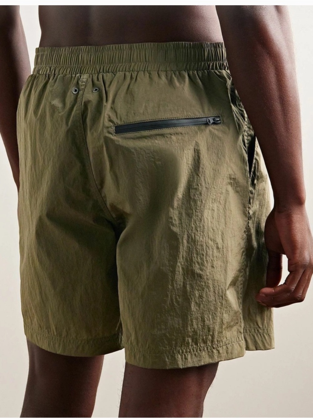 NN07 - Warren 1442 Straight-Leg Mid-Length Recycled Swim Shorts - Green